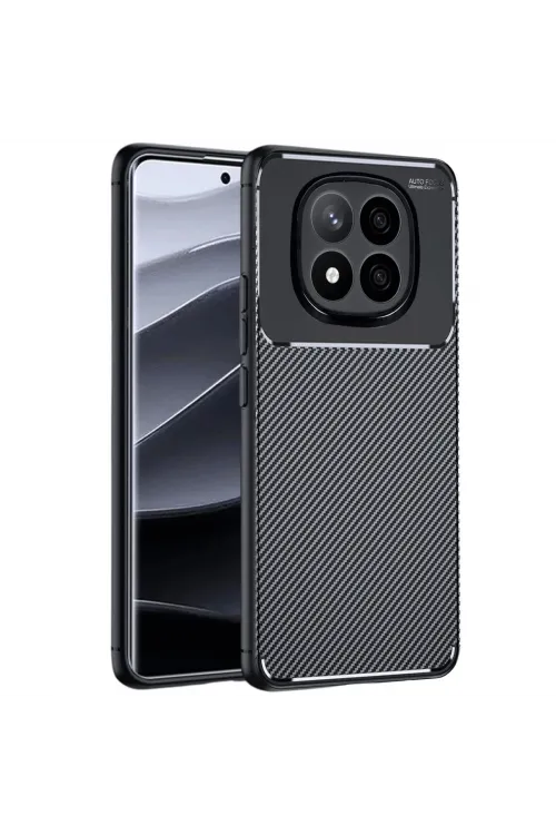 Xiaomi Redmi Note 14 Pro 5g Kılıf Auto Focus Karbon Kapak - Siyah
