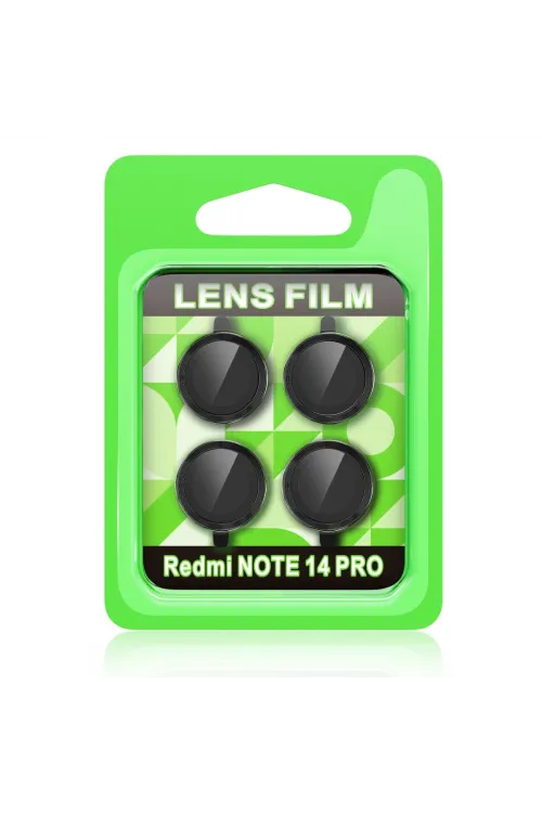 Xiaomi Redmi Note 14 Pro 5g Raze Metal Kamera Lens - Siyah