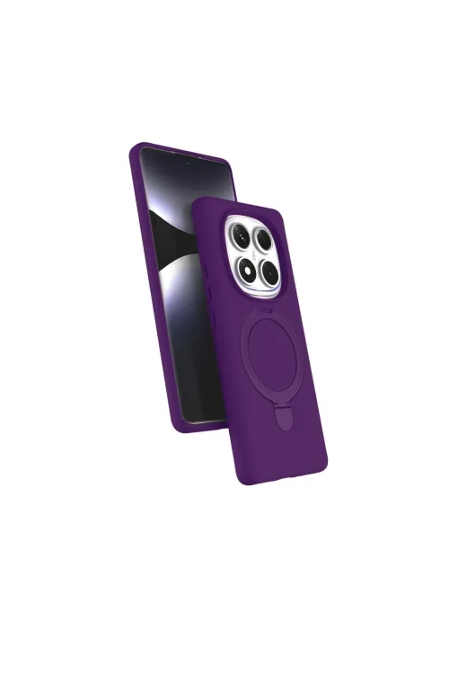 Xiaomi Redmi Note 14 Pro 5g Regal Magsafe Standlı Kapak - Derin Mor
