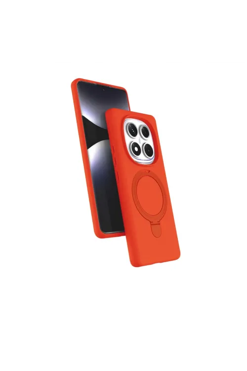 Xiaomi Redmi Note 14 Pro 5g Regal Magsafe Standlı Kapak - Turuncu