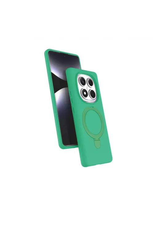 Xiaomi Redmi Note 14 Pro 5g Regal Magsafe Standlı Kapak - Yeşil