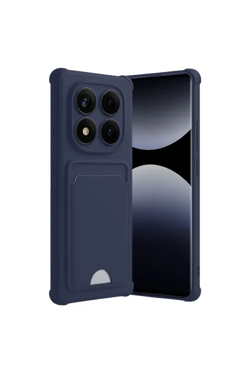 Xiaomi Redmi Note 14 Pro Plus Kelvin Kartvizitli Silikon - Lacivert