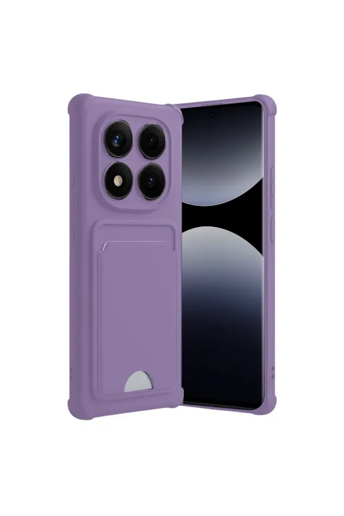 Xiaomi Redmi Note 14 Pro Plus Kelvin Kartvizitli Silikon - Lila