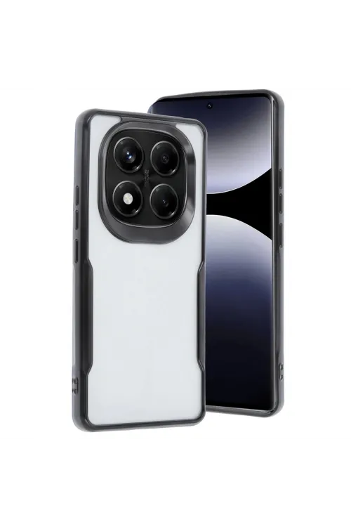 Xiaomi Redmi Note 14 Pro Plus Kılıf Boyi Silikon Kapak - Siyah
