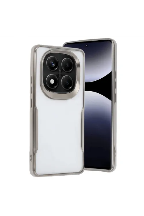 Xiaomi Redmi Note 14 Pro Plus Kılıf Boyi Silikon Kapak - Titan Gri