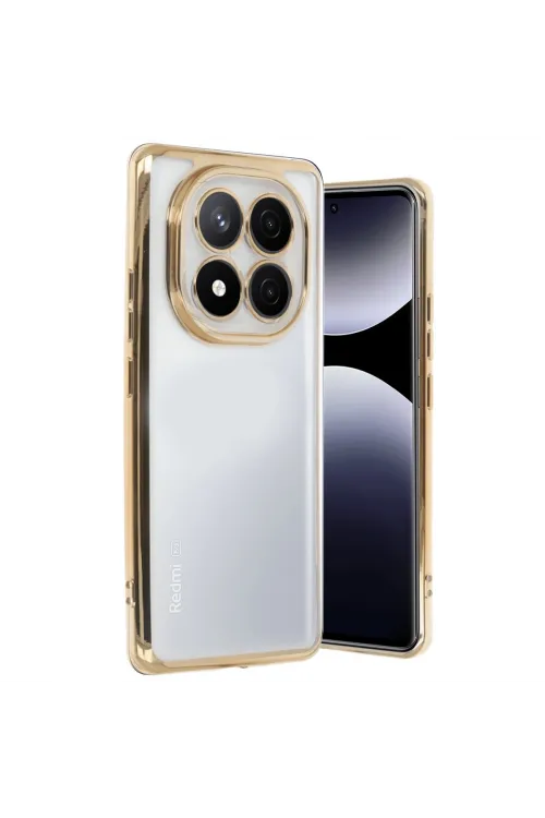 Xiaomi Redmi Note 14 Pro Plus Kılıf Razer Lensli Silikon - Gold