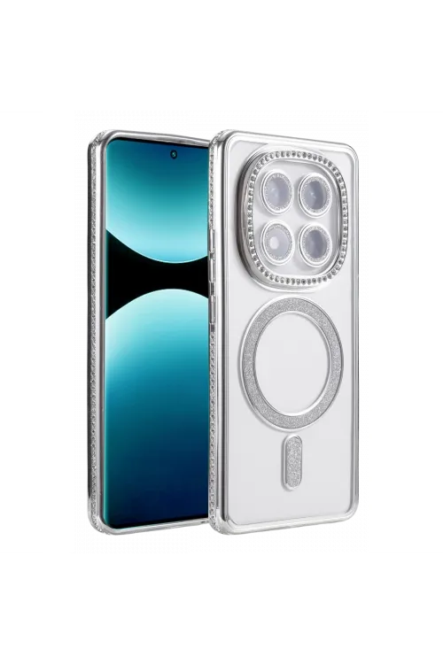 Xiaomi Redmi Note 15 4g Joke Simli Magneticsafe Kılıf - Gümüş