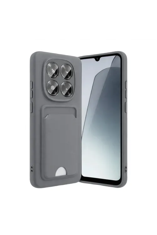 Xiaomi Redmi Note 15 4g Kelvin Kartvizitli Silikon - Gri