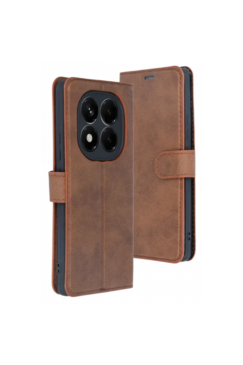 Xiaomi Redmi Note 15 4g Trend S Plus Kapaklı Kılıf - Taba