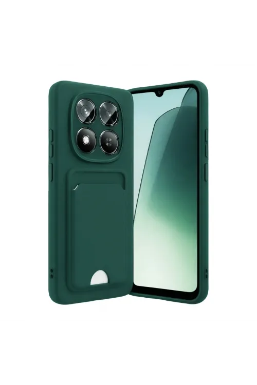 Xiaomi Redmi Note 15 Pro 4g Kelvin Kartvizitli Silikon - Koyu Yeşil