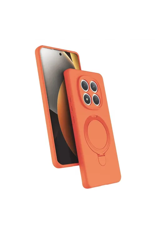 Xiaomi Redmi Note 15 Pro 4g Regal Magsafe Standlı Kapak - Turuncu
