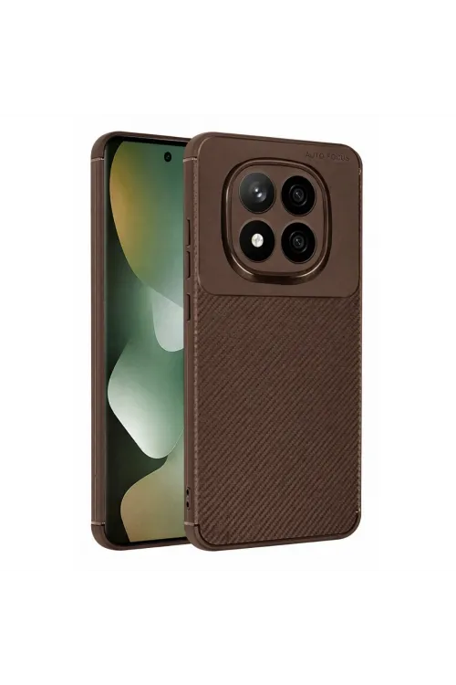 Xiaomi Redmi Note 15 Pro 5g Auto Focus Karbon Kapak - Kahverengi