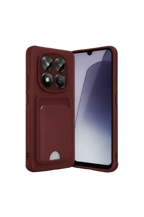 Xiaomi Redmi Note 15 Pro 5g Kelvin Kartvizitli Silikon - Bordo