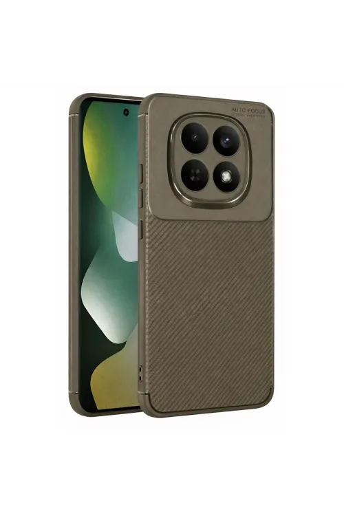 Xiaomi Redmi Note 15 Pro Plus 5g Auto Focus Karbon Kapak - Kahverengi