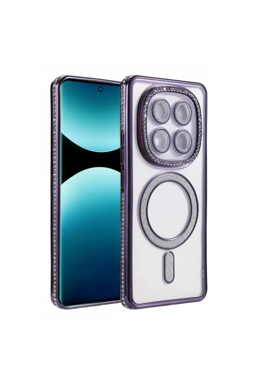 Xiaomi Redmi Note 15 Pro Plus 5g Joke Simli Magneticsafe Kılıf - Derin Mor