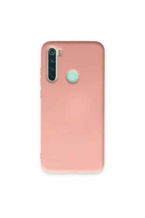Xiaomi Redmi Note 8 Kılıf Nano İçi Kadife Silikon - Pudra