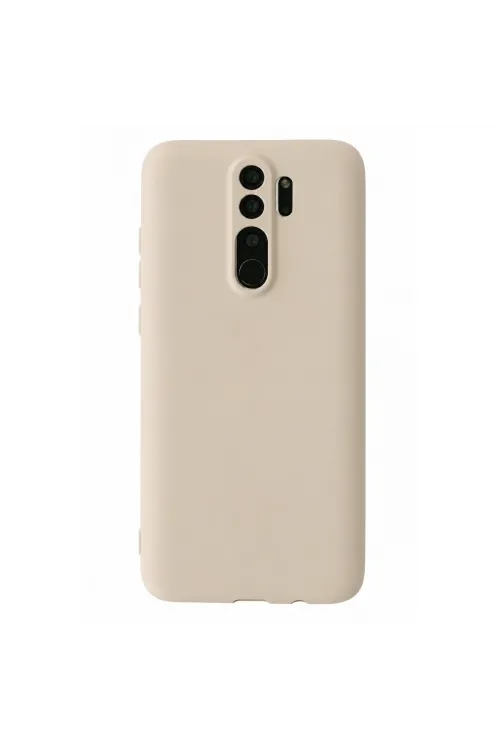 Xiaomi Redmi Note 8 Pro Kılıf First Silikon - Krem