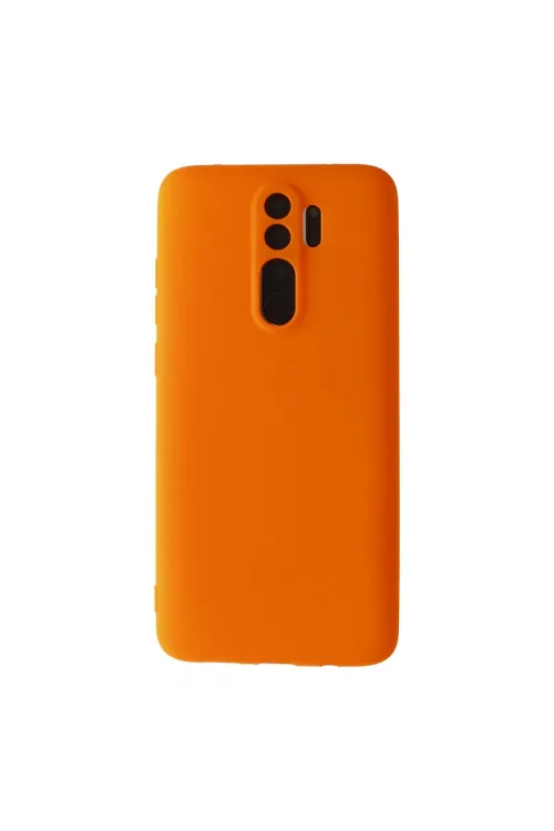 Xiaomi Redmi Note 8 Pro Kılıf First Silikon - Turuncu