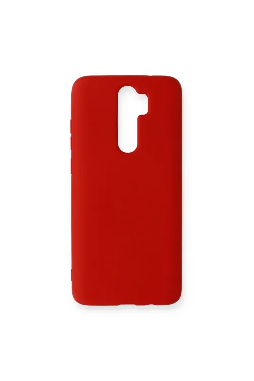 Xiaomi Redmi Note 8 Pro Kılıf Nano İçi Kadife Silikon - Kırmızı