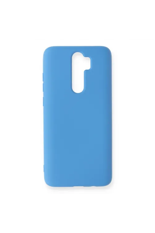Xiaomi Redmi Note 8 Pro Kılıf Nano İçi Kadife Silikon - Mavi