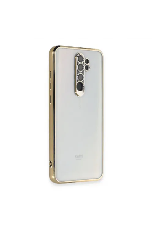 Xiaomi Redmi Note 8 Pro Kılıf Razer Lensli Silikon - Gold