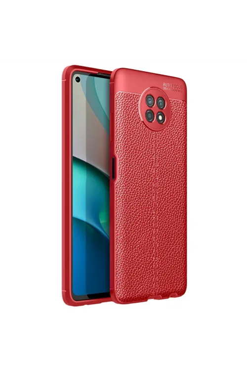 Xiaomi Redmi Note 9 5g Kılıf Auto Focus Kapak - Kırmızı