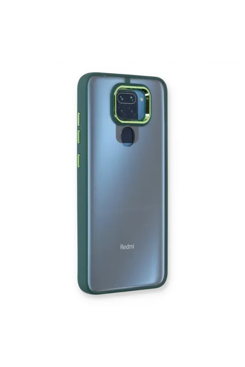 Xiaomi Redmi Note 9 Kılıf Dora Kapak - Haki Yeşil