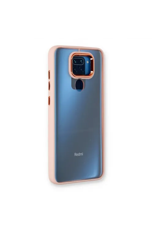 Xiaomi Redmi Note 9 Kılıf Dora Kapak - Pudra