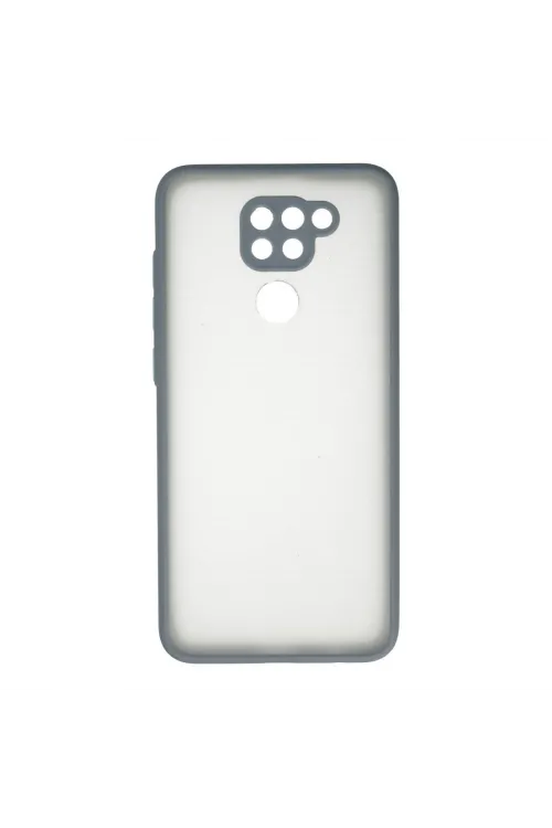 Xiaomi Redmi Note 9 Kılıf Montreal Silikon Kapak - Gri