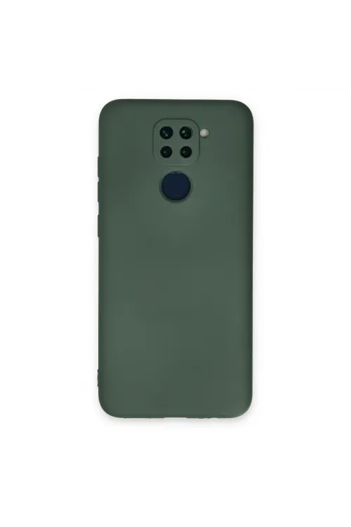 Xiaomi Redmi Note 9 Kılıf Nano İçi Kadife Silikon - Koyu Yeşil