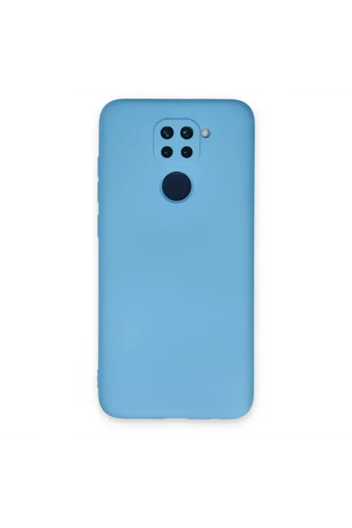 Xiaomi Redmi Note 9 Kılıf Nano İçi Kadife Silikon - Mavi