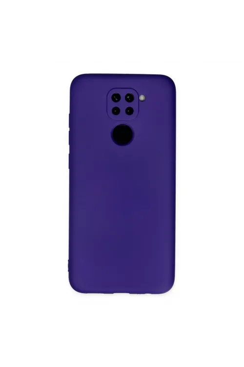 Xiaomi Redmi Note 9 Kılıf Nano İçi Kadife Silikon - Mor
