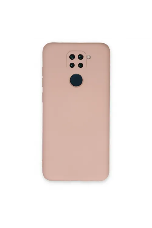 Xiaomi Redmi Note 9 Kılıf Nano İçi Kadife Silikon - Pudra