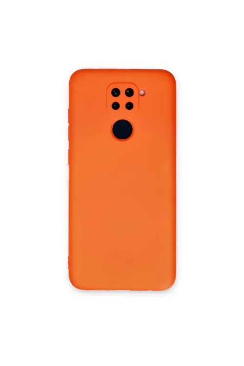 Xiaomi Redmi Note 9 Kılıf Nano İçi Kadife Silikon - Turuncu