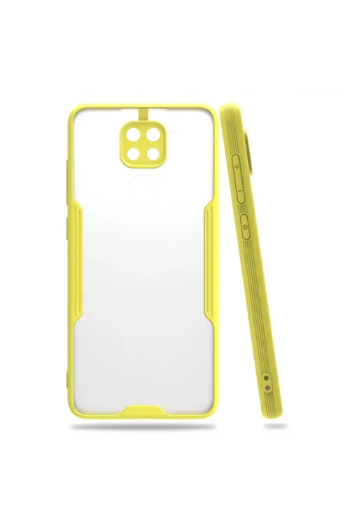 Xiaomi Redmi Note 9 Kılıf Platin Silikon - Sarı