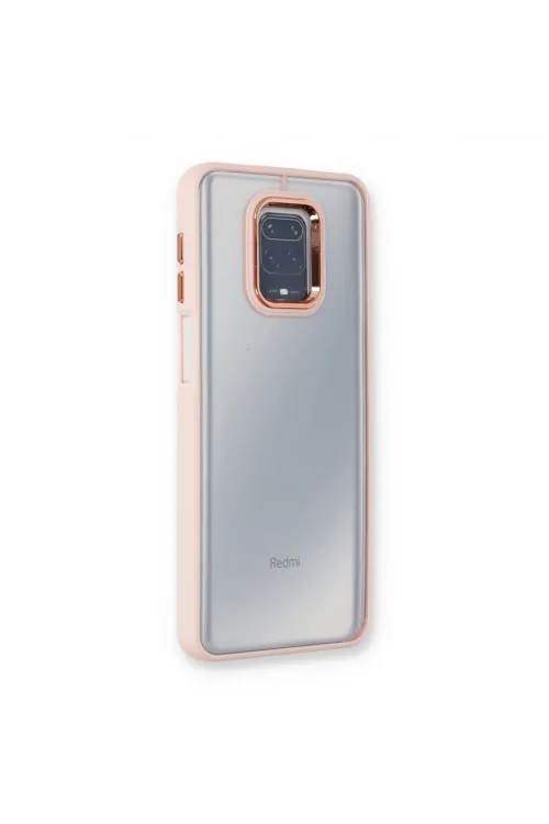 Xiaomi Redmi Note 9 Pro Kılıf Dora Kapak - Pudra