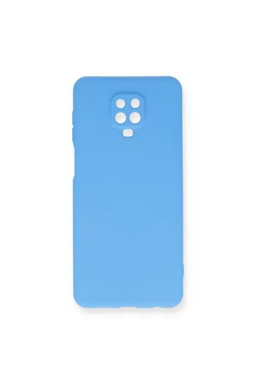 Xiaomi Redmi Note 9 Pro Kılıf Nano İçi Kadife Silikon - Mavi