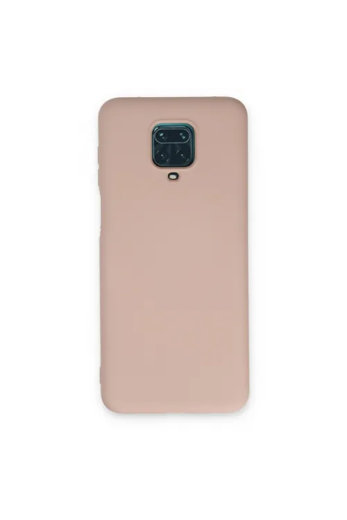 Xiaomi Redmi Note 9 Pro Kılıf Nano İçi Kadife Silikon - Pudra