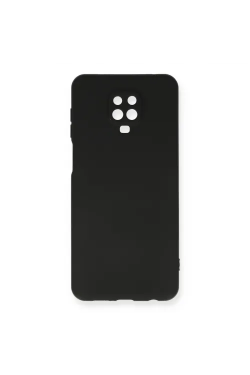 Xiaomi Redmi Note 9 Pro Kılıf Nano İçi Kadife Silikon - Siyah