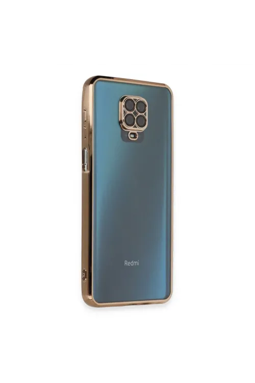 Xiaomi Redmi Note 9 Pro Kılıf Razer Lensli Silikon - Gold