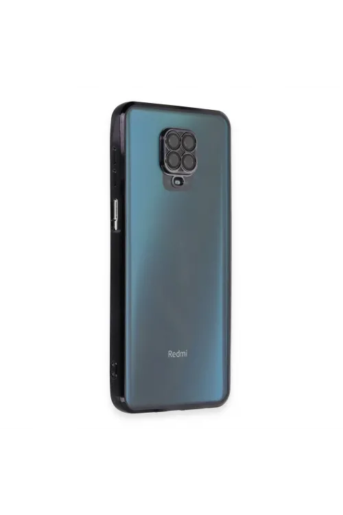 Xiaomi Redmi Note 9 Pro Kılıf Razer Lensli Silikon - Siyah