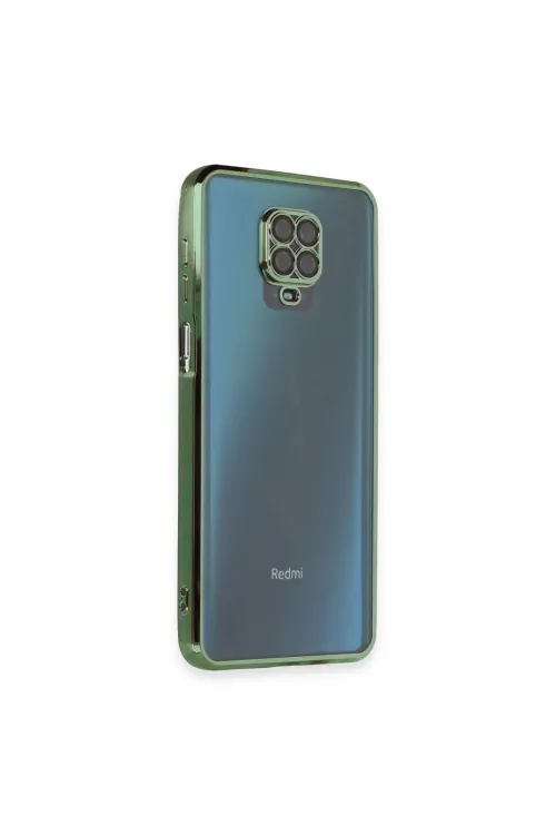 Xiaomi Redmi Note 9 Pro Kılıf Razer Lensli Silikon - Yeşil