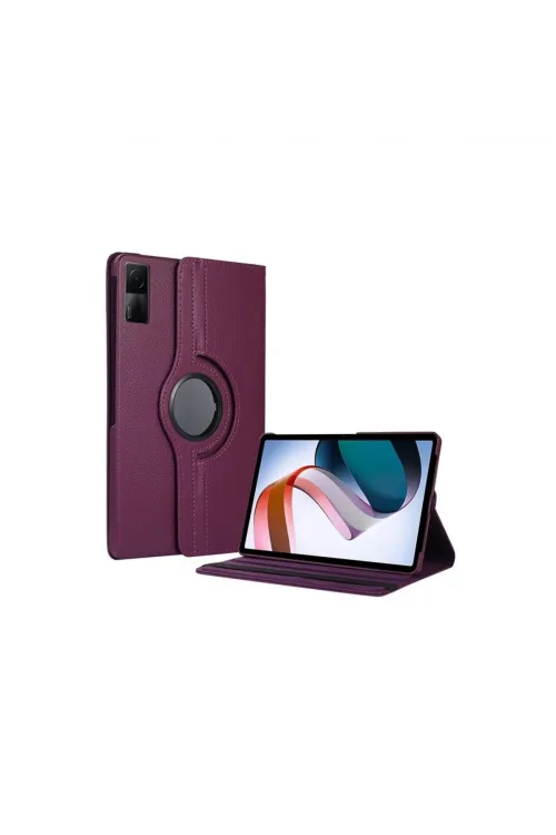 Xiaomi Redmi Pad Se 4g Kılıf 360 Tablet Deri Kılıf - Mürdüm