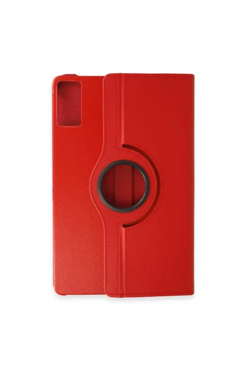Xiaomi Redmi Pad Se Kılıf 360 Tablet Deri Kılıf - Kırmızı