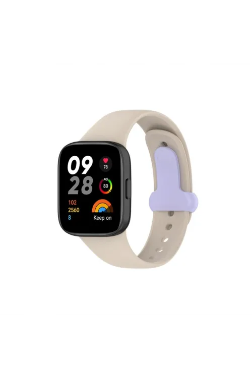Xiaomi Redmi Watch 3 Origin Silikon Kordon (saat Değildir) - Bej