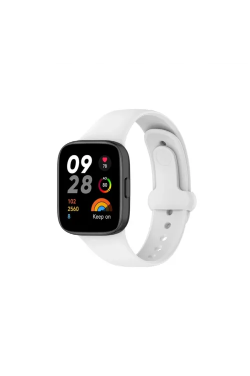 Xiaomi Redmi Watch 3 Origin Silikon Kordon (saat Değildir) - Beyaz