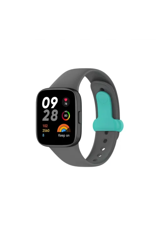 Xiaomi Redmi Watch 3 Origin Silikon Kordon (saat Değildir) - Füme