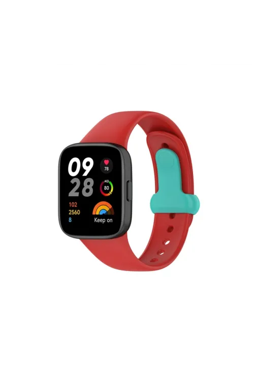 Xiaomi Redmi Watch 3 Origin Silikon Kordon (saat Değildir) - Kırmızı