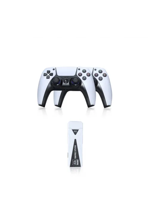 Y5 64gb Android Dual Pad 4k Game Stick - Beyaz