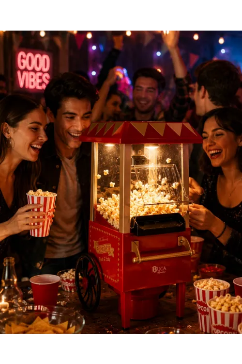 Yağsız Popcorn Makinesi Hızlı Sıcak Hava Mısır Patlatıcı Ev Tipi Kullanım